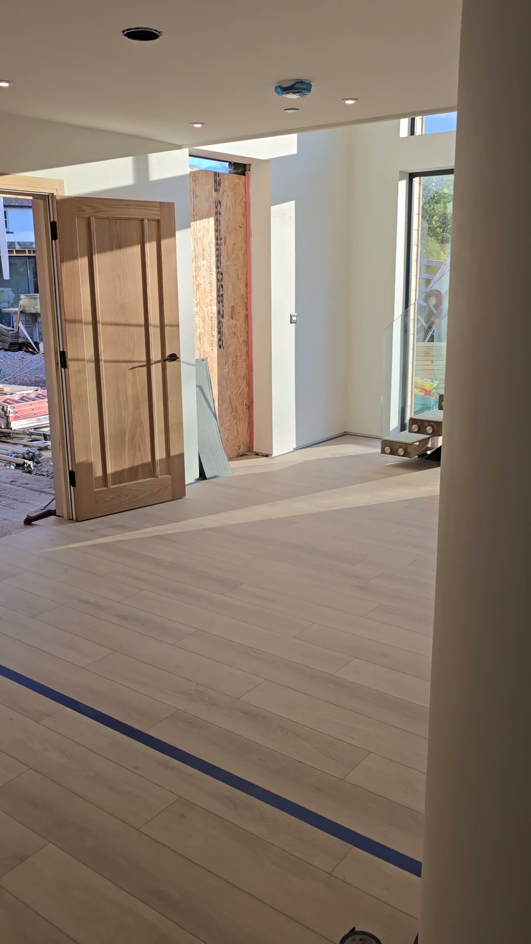 Video walkthrough of construction progress on a live Jac Jones Construction site