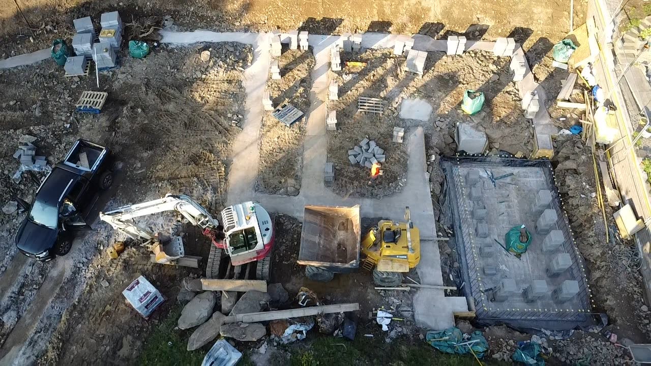 Substructure set out and excavated on a substantial bespoke new build in Cardiff