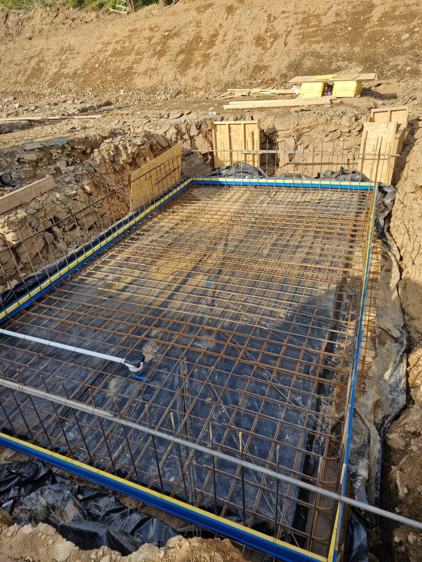 Groundworks underway on a Jac Jones Construction site